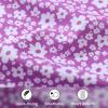 imageYOUNGER TREE Baby Swimsuit Girl Long Sleeve Ruffle Zipper Rash Guard Infant One Piece Swimwear Toddler Bathing Suit GirlPurplefloral