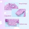 imageYOUNGER TREE Baby Swimsuit Girl Long Sleeve Ruffle Zipper Rash Guard Infant One Piece Swimwear Toddler Bathing Suit GirlPurplefloral