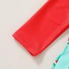 imageYOUNGER TREE Baby Swimsuit Girl Long Sleeve Ruffle Zipper Rash Guard Infant One Piece Swimwear Toddler Bathing Suit GirlRedwatermelon