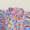 imageYOUNGER TREE Baby Swimsuit Girl Long Sleeve Ruffle Zipper Rash Guard Infant One Piece Swimwear Toddler Bathing Suit GirlYellowflower