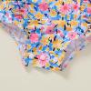 imageYOUNGER TREE Baby Swimsuit Girl Long Sleeve Ruffle Zipper Rash Guard Infant One Piece Swimwear Toddler Bathing Suit GirlYellowflower