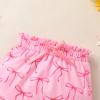 imageYOUNGER TREE Infant Baby Girl 1st Birthday Outfits Bumble Bee Printed One Romper Shorts Headband Summer Ruffle Sleeve ClothesBow One