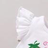 imageYOUNGER TREE Infant Baby Girl 1st Birthday Outfits Bumble Bee Printed One Romper Shorts Headband Summer Ruffle Sleeve ClothesStrawberry Sweet One
