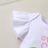 imageYOUNGER TREE Infant Baby Girl 1st Birthday Outfits Bumble Bee Printed One Romper Shorts Headband Summer Ruffle Sleeve ClothesWatermelon Sweet One
