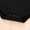 imageYOUNGER TREE Infant Toddler Baby Girls Romper Lace Flutter Sleeve Bodysuit Cotton Summer OutfitsBlack