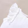 imageYOUNGER TREE Infant Toddler Baby Girls Romper Lace Flutter Sleeve Bodysuit Cotton Summer OutfitsRuffle Sleeve