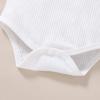 imageYOUNGER TREE Infant Toddler Baby Girls Romper Lace Flutter Sleeve Bodysuit Cotton Summer OutfitsWhite Lace