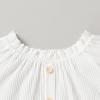 imageYOUNGER TREE Infant Toddler Baby Girls Romper Lace Flutter Sleeve Bodysuit Cotton Summer OutfitsWhite Off Shoulder