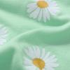imageYOUNGER TREE Kids Toddler Baby Girls Shorts Outfits Set Leopard Print Ruffle TShirt Tops Short Pants Summer Clothes SetGreen Daisies