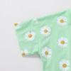 imageYOUNGER TREE Kids Toddler Baby Girls Shorts Outfits Set Leopard Print Ruffle TShirt Tops Short Pants Summer Clothes SetGreen Daisies