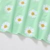 imageYOUNGER TREE Kids Toddler Baby Girls Shorts Outfits Set Leopard Print Ruffle TShirt Tops Short Pants Summer Clothes SetGreen Daisies