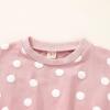 imageYOUNGER TREE Kids Toddler Baby Girls Shorts Outfits Set Leopard Print Ruffle TShirt Tops Short Pants Summer Clothes SetPink Dots