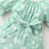 imageYOUNGER TREE Kids Toddler Baby Girls Summer Outfit OffShoulder Sunflower Overall Romper Jumpsuit Short Trousers ClothesGreen Floral