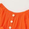 imageYOUNGER TREE Kids Toddler Baby Girls Summer Outfit OffShoulder Sunflower Overall Romper Jumpsuit Short Trousers ClothesOrange