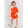 imageYOUNGER TREE Kids Toddler Baby Girls Summer Outfit OffShoulder Sunflower Overall Romper Jumpsuit Short Trousers ClothesOrange