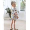 imageYOUNGER TREE Kids Toddler Baby Girls Summer Outfit OffShoulder Sunflower Overall Romper Jumpsuit Short Trousers ClothesSunflower