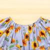 imageYOUNGER TREE Kids Toddler Baby Girls Summer Outfit OffShoulder Sunflower Overall Romper Jumpsuit Short Trousers ClothesSunflower