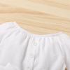 imageYOUNGER TREE Kids Toddler Baby Girls Summer Outfit OffShoulder Sunflower Overall Romper Jumpsuit Short Trousers ClothesWhite