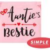 imageYOUNGER TREE Newborn Baby Girl Auntie Clothes Auntie Is My Bestie Romper Shorts with Headband Girl Auntie OutfitsPink