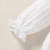 imageYOUNGER TREE Newborn Baby Girl Clothes Long Sleeve Button Dwon Romper Bodysuit Infant Fall Winter Outfits Baby Girl ClothingSolid White