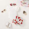 imageYOUNGER TREE Newborn Infant Baby Girl Clothes Romper Shorts Set Floral Summer Outfits Cute Baby Girl ClothingAnts Like Summer