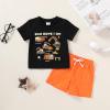 imageYOUNGER TREE Toddler Baby Boy Summer Clothes Dinosaur TShirt and Shorts Boy Outfits 12 Months to 4TBlack Car Clothes