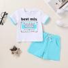 imageYOUNGER TREE Toddler Baby Boy Summer Clothes Dinosaur TShirt and Shorts Boy Outfits 12 Months to 4TBlue Clothes
