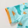 imageYOUNGER TREE Toddler Baby Boy Summer Clothes Dinosaur TShirt and Shorts Boy Outfits 12 Months to 4TCrocodile