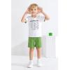 imageYOUNGER TREE Toddler Baby Boy Summer Clothes Dinosaur TShirt and Shorts Boy Outfits 12 Months to 4TGreencar
