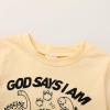 imageYOUNGER TREE Toddler Baby Boy Summer Clothes Dinosaur TShirt and Shorts Boy Outfits 12 Months to 4TLight Yellow Dinosaur