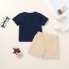 imageYOUNGER TREE Toddler Baby Boy Summer Clothes Dinosaur TShirt and Shorts Boy Outfits 12 Months to 4TNavy Blue Clothes