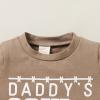 imageYOUNGER TREE Toddler Baby Boy Summer Clothes Short Sleeve Cow Letter Print TShirt  Shorts 2pcs Outfits SetCoffee