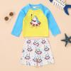 imageYOUNGER TREE Toddler Baby Boy Swimsuit Long Sleeve Bathing Suit Rash Guard Shirt Trunk Sets Swimwear Summer Clothes OutfitsDiving Sharks
