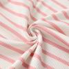 imageYOUNGER TREE Toddler Baby Girl Clothes Ribbed Knit Short Sleeve Tshirt Shorts Sets Little Girl Summer Outfits Clothing SetPink Stripspink Shorts