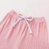 imageYOUNGER TREE Toddler Baby Girl Clothes Ribbed Knit Short Sleeve Tshirt Shorts Sets Little Girl Summer Outfits Clothing SetSolid Pink