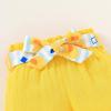 imageYOUNGER TREE Toddler Baby Girl Clothes Ruffle Sleeveless Strap Dress Tank Shorts Set Summer Outfits With BagBlue Stripes and Ducks