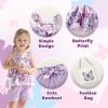 imageYOUNGER TREE Toddler Baby Girl Clothes Ruffle Sleeveless Strap Dress Tank Shorts Set Summer Outfits With BagButterfly