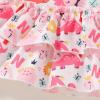 imageYOUNGER TREE Toddler Baby Girl Clothes Ruffle Sleeveless Strap Dress Tank Shorts Set Summer Outfits With BagDinosaur