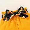 imageYOUNGER TREE Toddler Baby Girl Clothes Ruffle Sleeveless Strap Dress Tank Shorts Set Summer Outfits With BagSunflower
