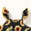 imageYOUNGER TREE Toddler Baby Girl Clothes Ruffle Sleeveless Strap Dress Tank Shorts Set Summer Outfits With BagSunflower