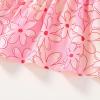 imageYOUNGER TREE Toddler Baby Girl Clothes Sleeveless Ruffle Bowknot Dress Top Shorts Set Summer Outfits for Little Kids GirlsPink Romantic Flower
