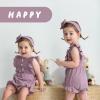 imageYOUNGER TREE Toddler Baby Girl Ruffled Sleeveless Romper Casual Summer Jumpsuit Cotton Linen ClothesButtonpurple