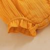 imageYOUNGER TREE Toddler Baby Girl Ruffled Sleeveless Romper Casual Summer Jumpsuit Cotton Linen ClothesButtonyellow