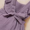 imageYOUNGER TREE Toddler Baby Girl Ruffled Sleeveless Romper Casual Summer Jumpsuit Cotton Linen ClothesLight Purple
