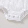 imageYOUNGER TREE Toddler Baby Girl Ruffled Sleeveless Romper Casual Summer Jumpsuit Cotton Linen ClothesRuffle Romper White