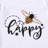 imageYOUNGER TREE Toddler Baby Girls Clothes Sunflower Tshirt  Bowknot Shorts with Cute Summer Girl Clothes SetBee