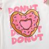 imageYOUNGER TREE Toddler Baby Girls Clothes Sunflower Tshirt  Bowknot Shorts with Cute Summer Girl Clothes SetDoughnut
