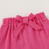 imageYOUNGER TREE Toddler Baby Girls Clothes Sunflower Tshirt  Bowknot Shorts with Cute Summer Girl Clothes SetStrawberry