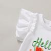 imageYOUNGER TREE Toddler Baby Girls Clothes Sunflower Tshirt  Bowknot Shorts with Cute Summer Girl Clothes SetWatermelon
