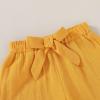 imageYOUNGER TREE Toddler Baby Girls Clothes Sunflower Tshirt  Bowknot Shorts with Cute Summer Girl Clothes SetYellow